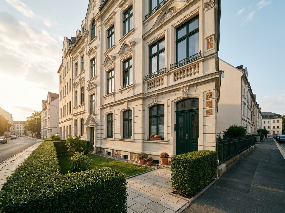 Sanierter Altbau, Innenstadt