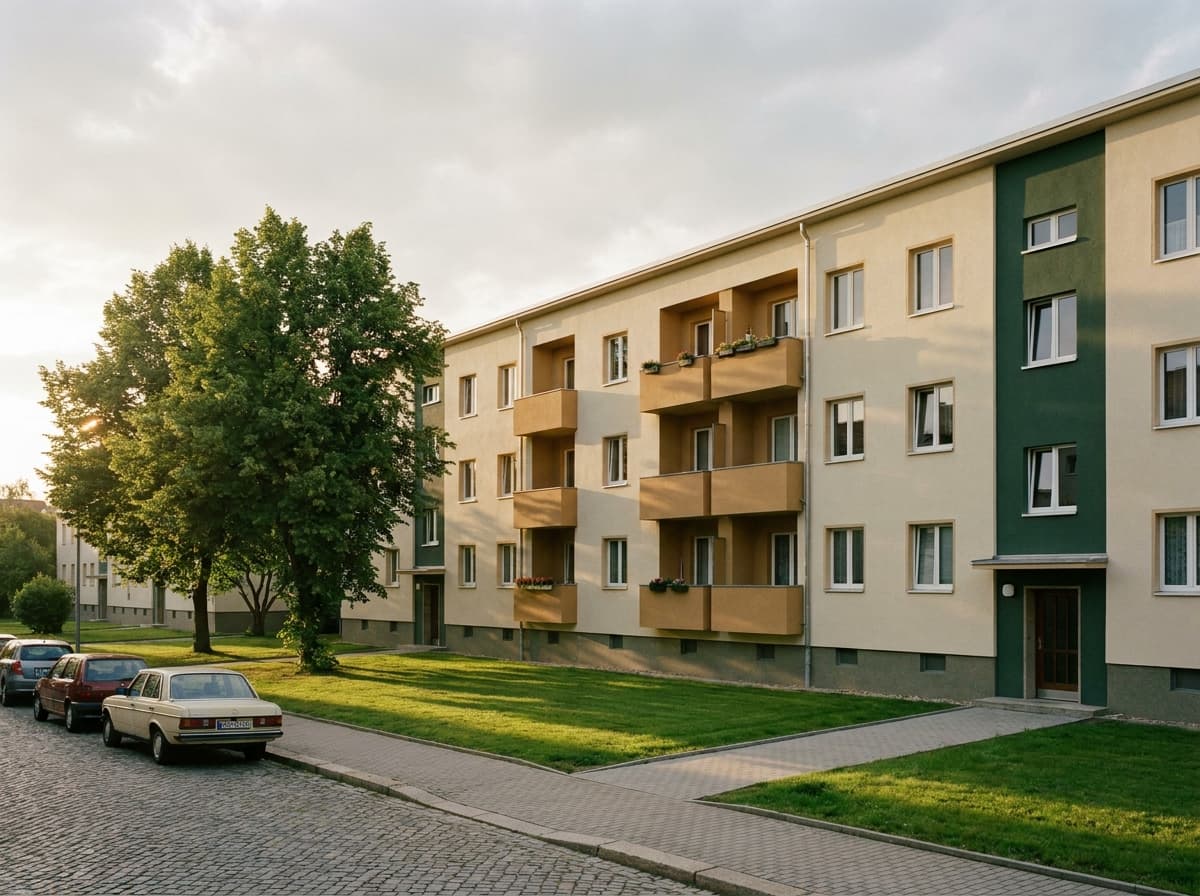 Wohnanlage mit Grünflächen